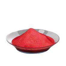 Inorganic iron oxide red pigment
